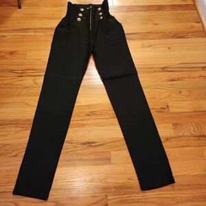 Ponytail USA Black Cigarette High Waisted Pants M